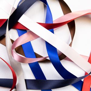 Double-sided satin ribbon 16 mm / Different shades