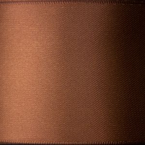 Double-sided satin ribbon 16 mm / 0869 Root Beer