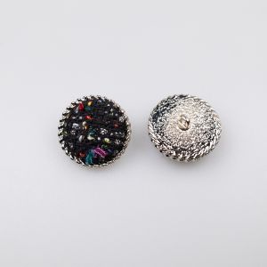 Fabric covered button / 25 mm