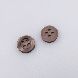 Simple button 10 mm / Brown