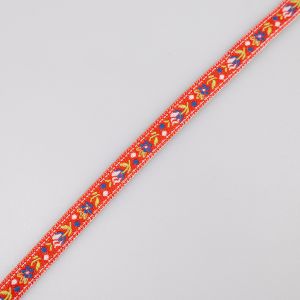National style ribbon 10 mm / Red 148