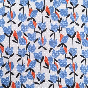 Printed chiffon Ombra / Orange