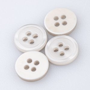 Plastic button / 11 mm / Light grey