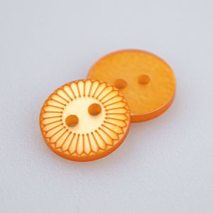 Plastic button 13 mm / Yellow