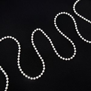 Ribbon with pearls 4 mm / Ivory