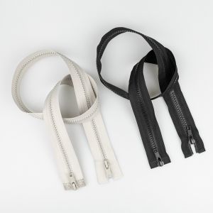 5 mm Chunky zip, 2-sliders 75 cm / Different shades