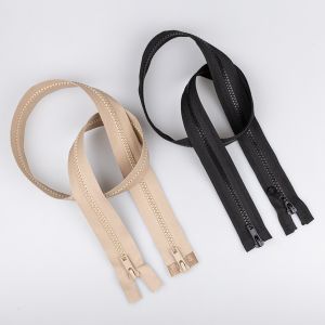 5 mm Chunky zip, 2-sliders 85 cm / Different shades