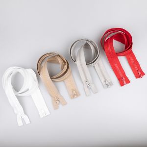 5 mm Chunky zip, 2-sliders 95 cm / Different shades