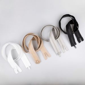 5 mm Chunky zip, 2-sliders 100 cm / Different shades