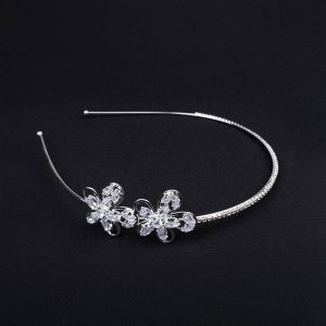 Headband / Diamante flowers 21-3846