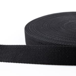 Strap tape cotton 30 mm / Black