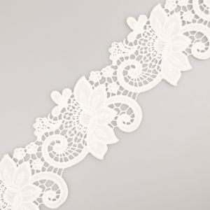 Guipure Lace 80 mm / White