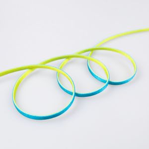 Elastic bra shoulder blade 5 mm / 6 Turquise/Yellow