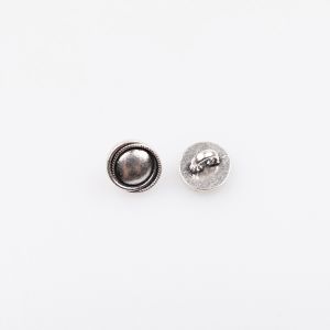 Metal shank button 10 mm / 45 Silver
