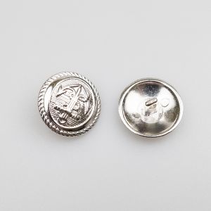 Shank button Anchor 20 mm / Silver