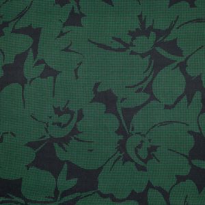 Printed viscose fabric Margherita digital / Green