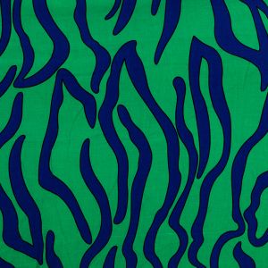 Printed viscose fabric Chally / Emerald
