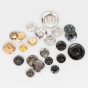 Sew on metal Snap Fasteners /  Different sizes / Different shades