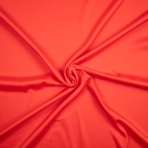 Plain polyester Crepe Satin / Red