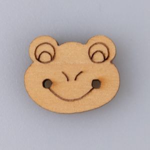 Wooden Button / Frog
