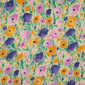 Printed cotton Tulip / Orange