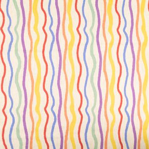 Print cotton Wavy Lines / Multi