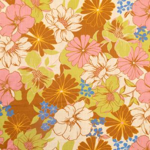 Patterned linen and cotton mix / Design 9