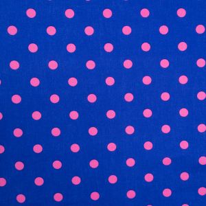 Print cotton / Blue-Pink