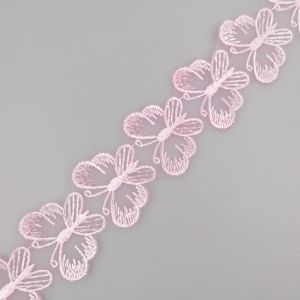 Butterfly organdie trim / Pink