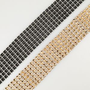 Decorative Rhinestone cord trim 30 mm / Different shades