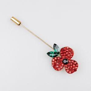 Brooch pin / Red flower
