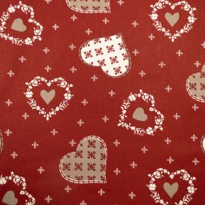 Christmas print BBS / D2 Hearts Red