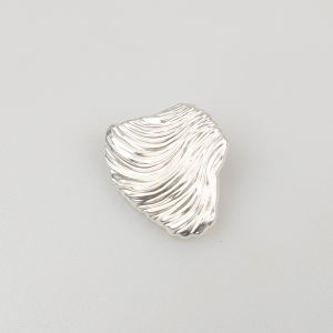 Metal shank button 25 mm / Silver