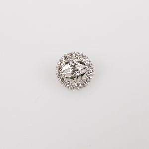 Metal shank button 11 mm / Silver