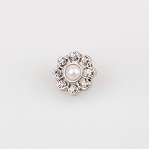 Metal shank button 11 mm / Silver