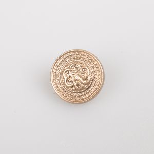 Metal shank button 15 mm / Antique Gold