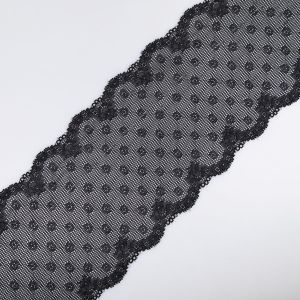 Stretch lace 150 mm / Black