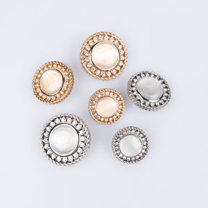 Metal shank strass button / Different shades