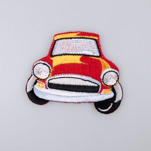Iron-on motif / Red car 1