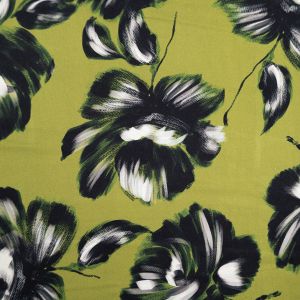 Viscose satin Brushed Peony / 205 Green