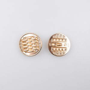Metal shank button 25 mm / Gold