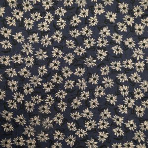Cotton linen fabric / Navy