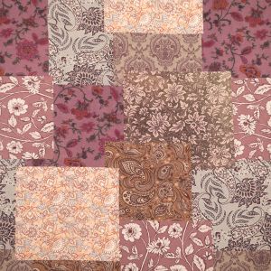 Cotton linen fabric / Purple