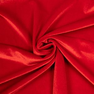Stretch velour Wave / Red