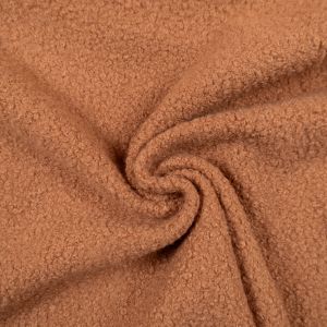 Low pile faux fur Circle sherpa / Camel