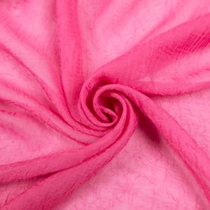 Crinkle effect curtain voile Diana / Amaranth