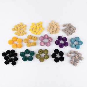 Velvet pearls / Different sizes / Different shades