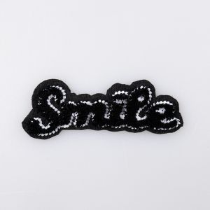 Iron-on motif 60x25 mm / SMILE