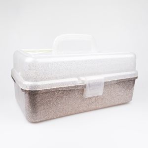 Plastic craft box Glitter Storage Box / Grey