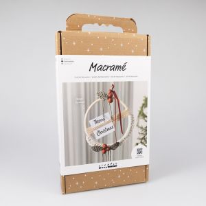 Craft kit / Macramé Christmas Wreath